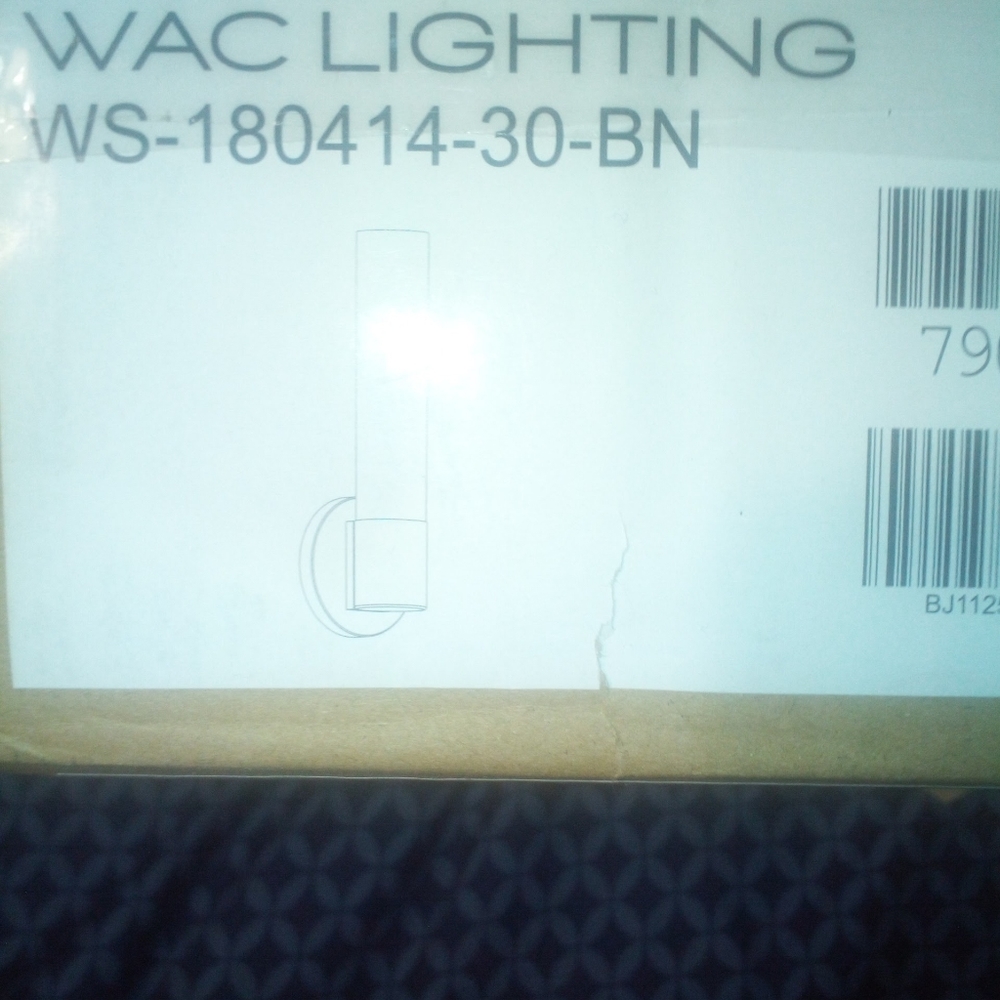 New In Box WAC Nickel Finish Light Fixture - Picture 3 of 4